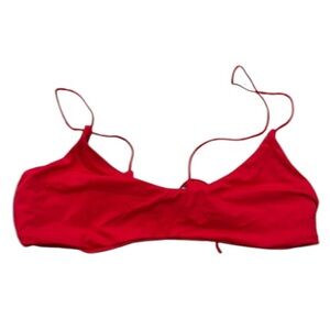 Four Three Seven Red Bikini Top